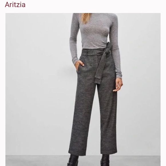 Aritzia Tie Front Wool Pant size ‘’00’’ Wilfred - Picture 1 of 5